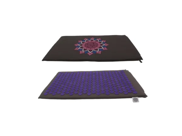Spike Mat Om Lotus Print (68 x 42 cm) In Grey - Image 4