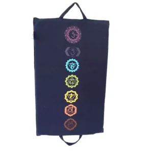 Spike Mat 7 Chakra Print (68 x 42 cm) In Navy Blue