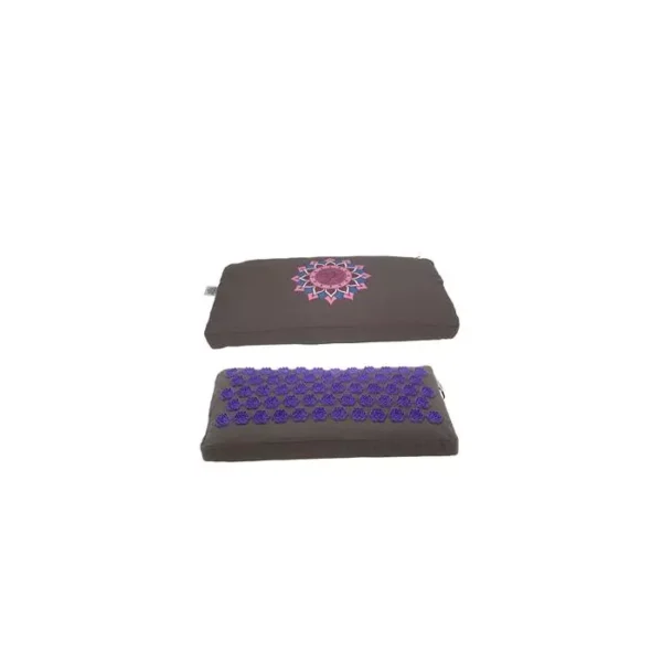 Spike Mat Om Lotus Print (68 x 42 cm) In Grey - Image 2